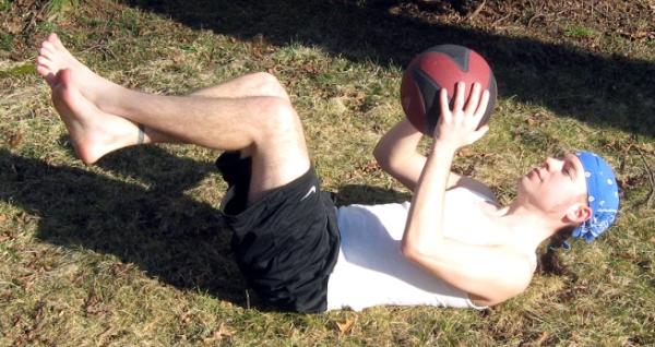 Reaching Medicine Ball Sit-ups