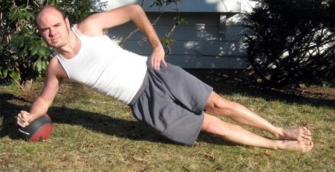 Medicine Ball Side Planks